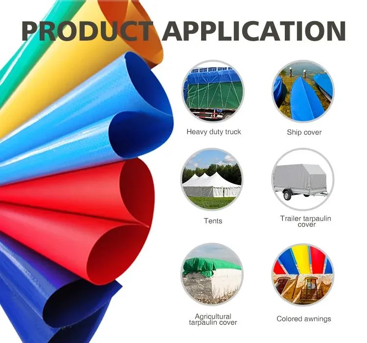 1000d 18 * 12 PVC Tarpaulin Roll Waterproof Vinyl Tarpaulin PVC Coated Fiberglass Cloth