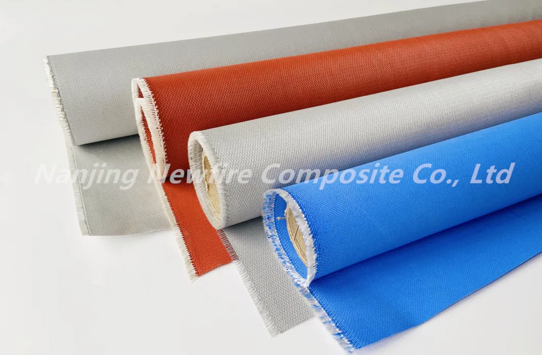 Polyurethane Fiberglass Fabric Cloth Coated PU Waterproof Heat Temperature Resistant Fireproof